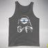 Pride Sloth Transgender Flag Sunglasses Premium Tank Top - Deep Heather